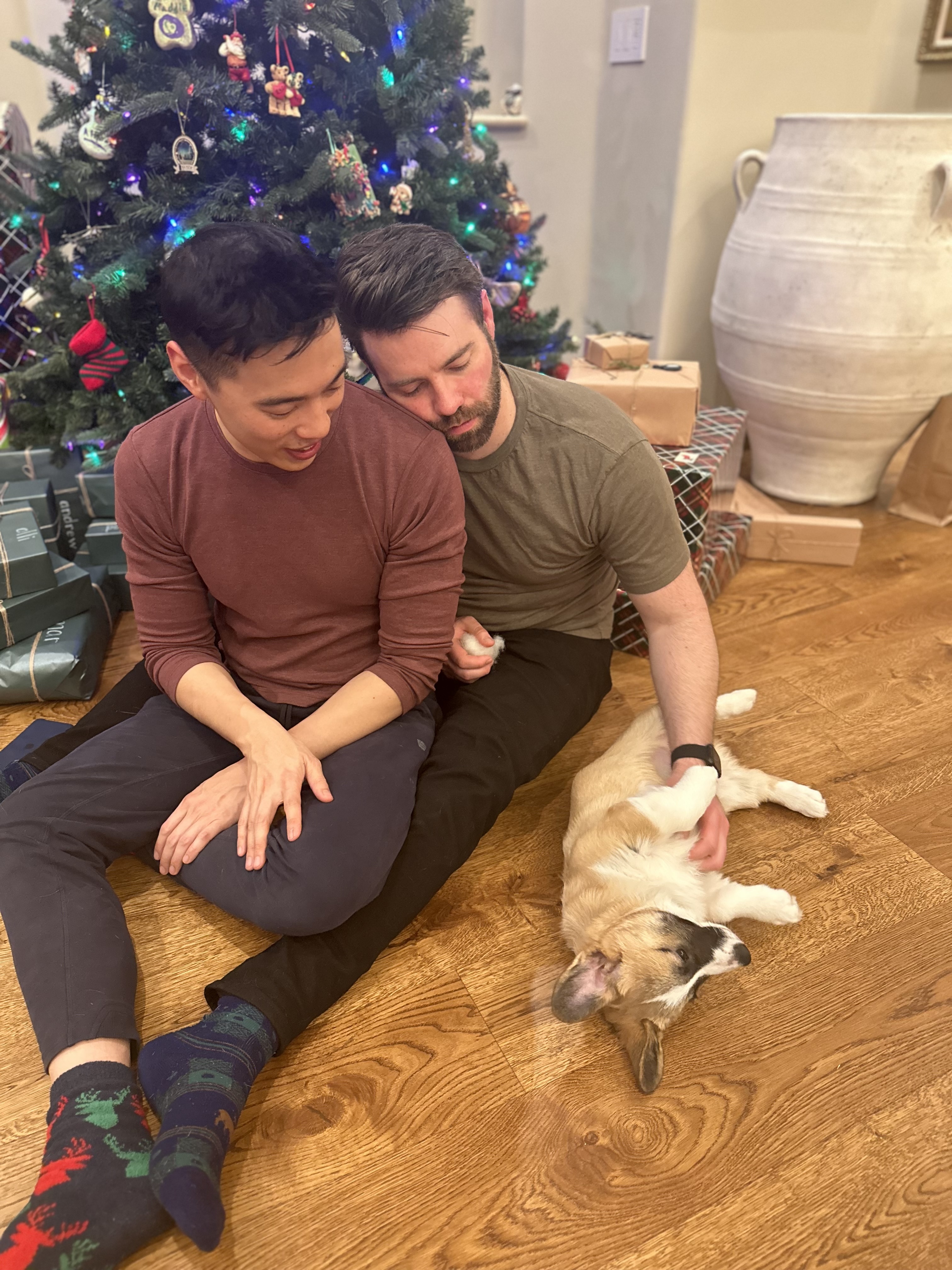 Our first Christmas with Peanut